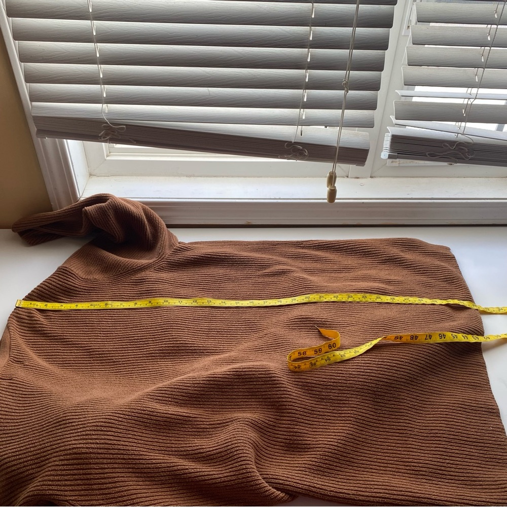 Old Navy Ribbed Open Front Cardigan 3X Brown Cozy Oversized Pockets 2023 - Picture 12 of 13